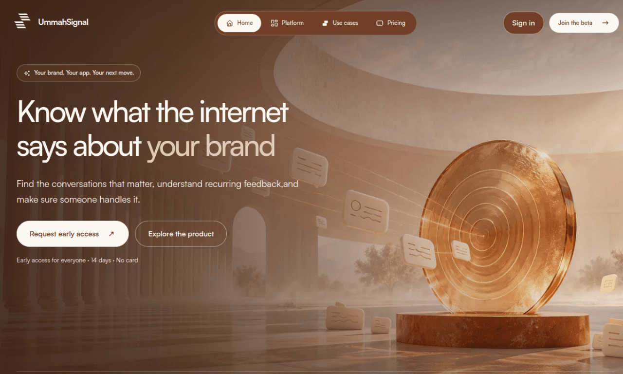 UmmahSignal social listening product