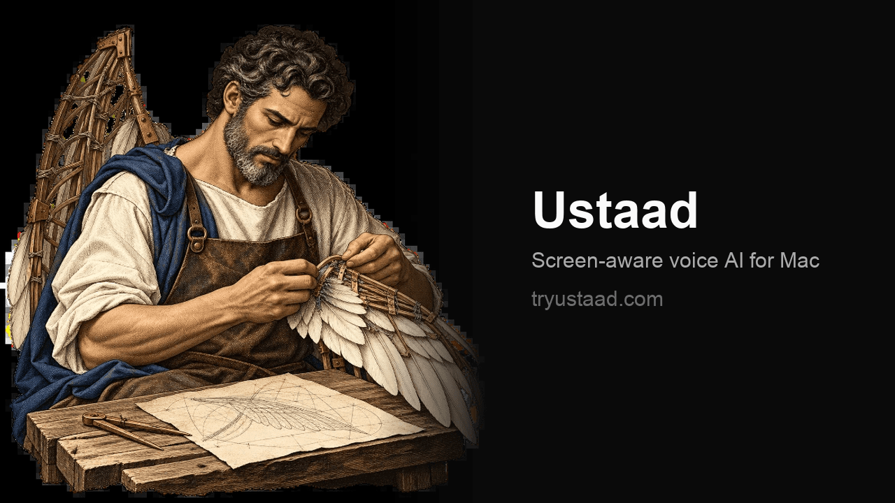 Ustaad screen-aware voice AI for macOS